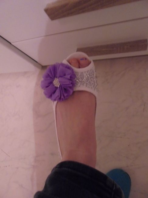 mes chaussures avec fleurs