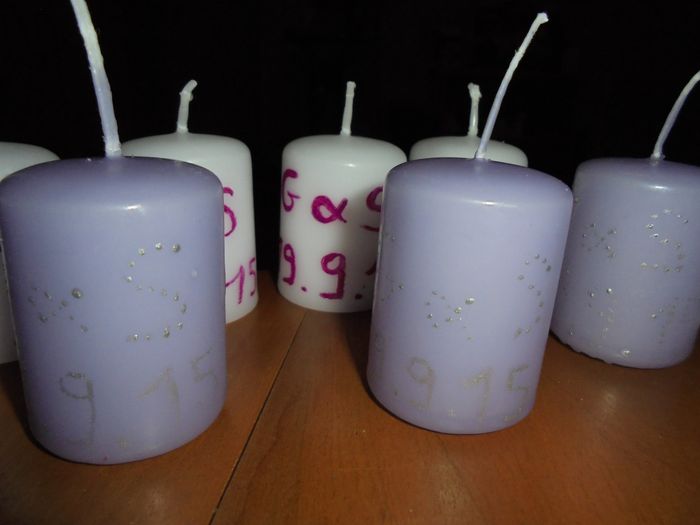 mes bougie DIY derrière
