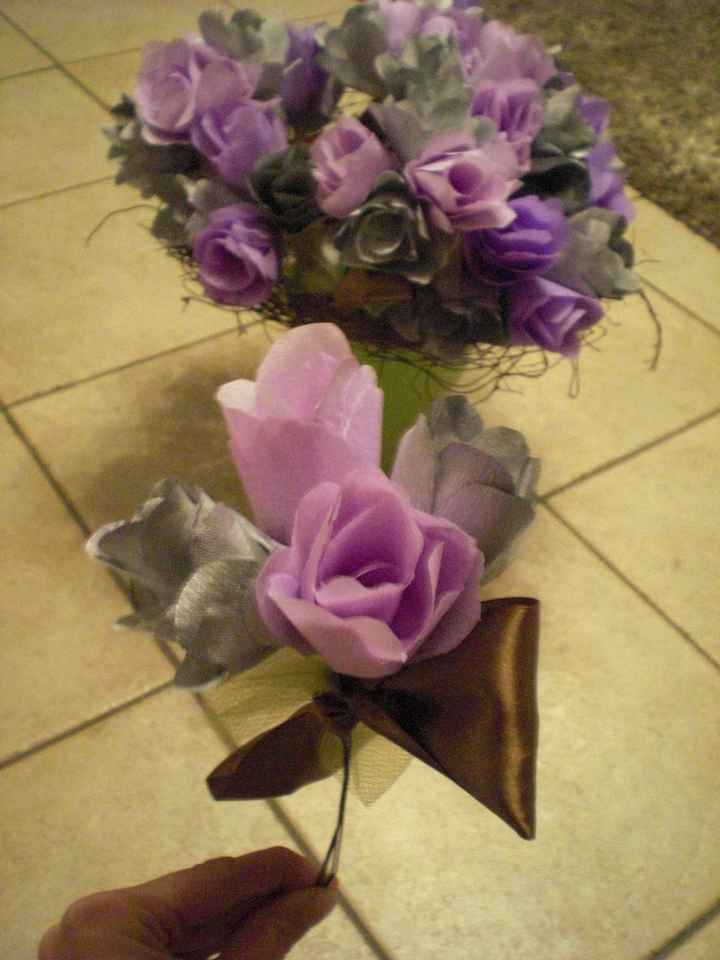 fleur église en papier crépon
