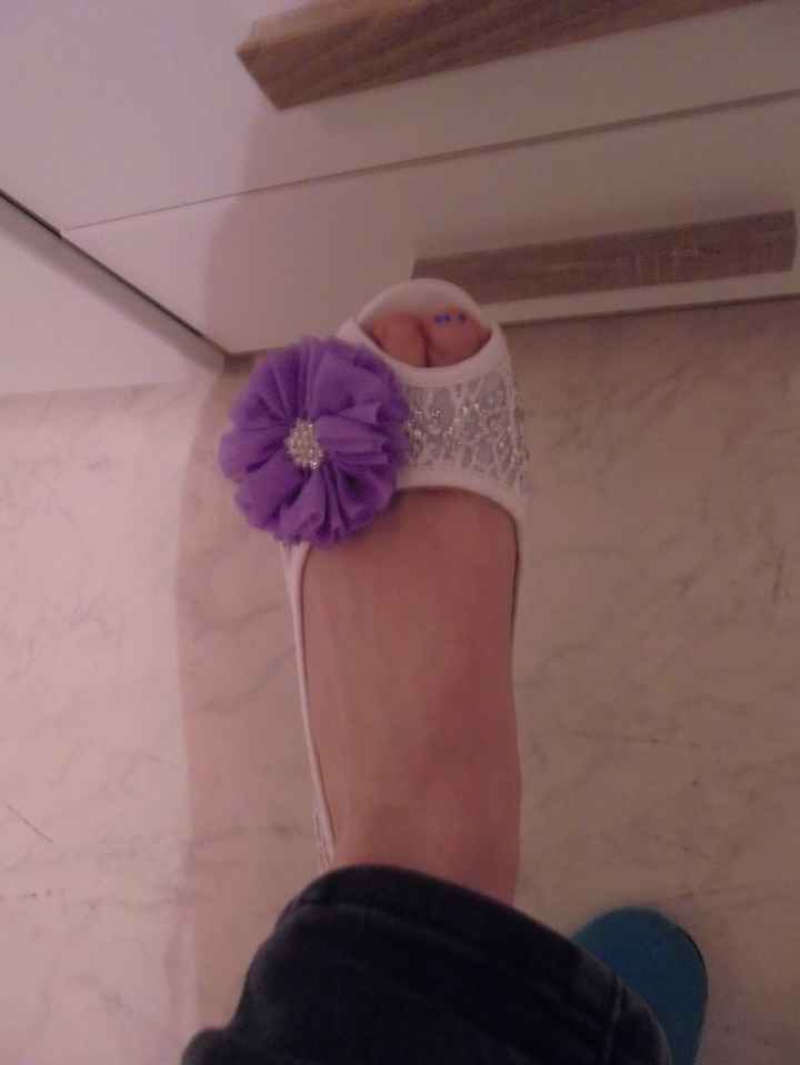 mes chaussures avec fleurs