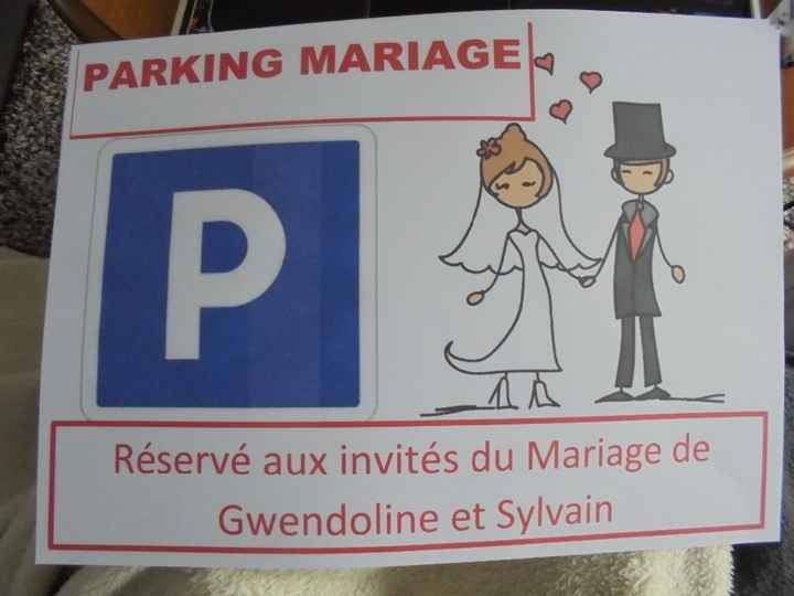 pancarte pour parking