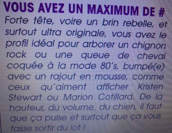 réponse quizz