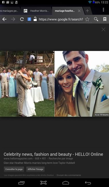 Ce we mariage de heather morris ( série glee) et taylor hubbell - 2