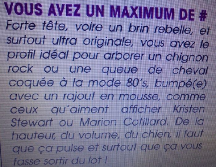 réponse quizz