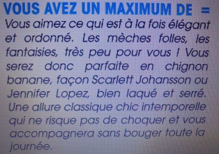 réponse quizz