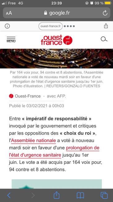 L’état d’urgence sanitaire 1
