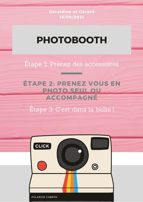 Affiche pour photobooth 2