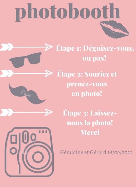 Affiche pour photobooth 9