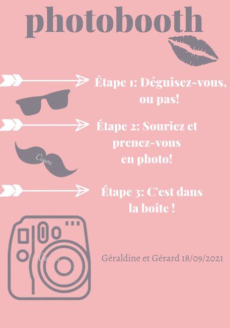 Affiche pour photobooth 7