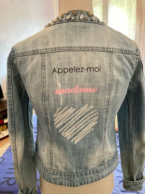 Personnalisation de ma veste en jean 1