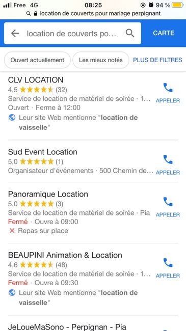 Recherche location 1