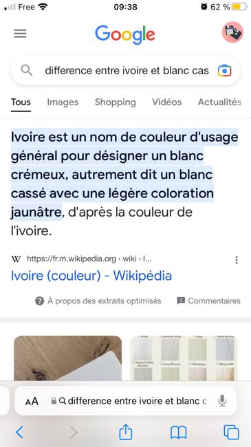 Robe ivoire  ou blanc cassé 4