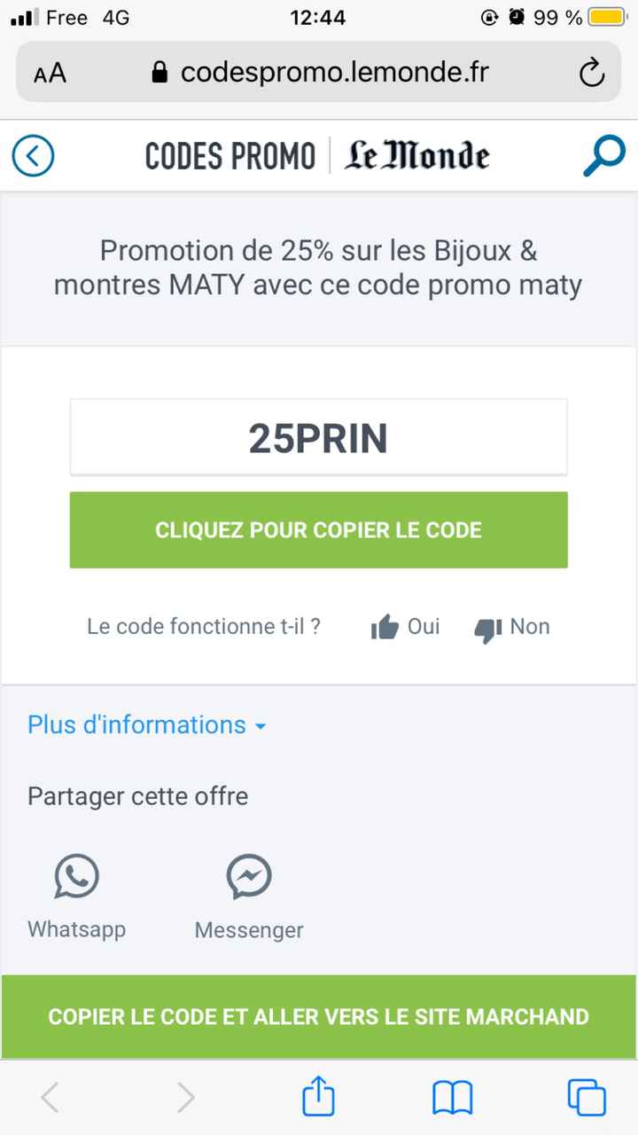 Code réduction maty ? - 2