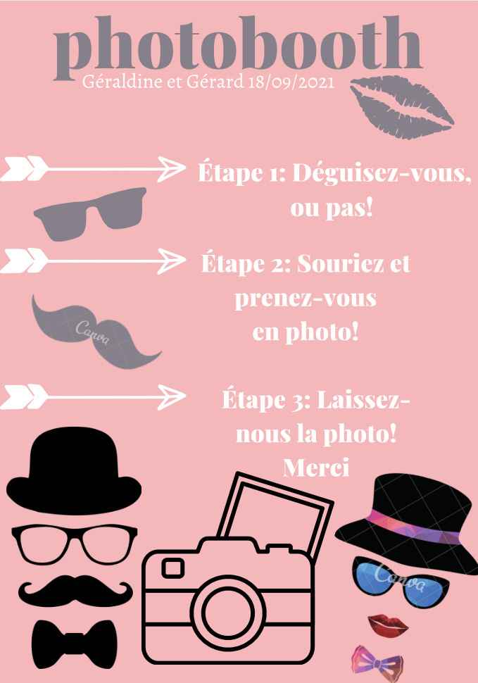 Affiche pour photobooth - 1