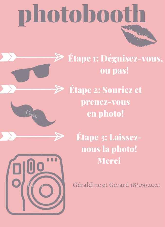 Affiche pour photobooth - 1