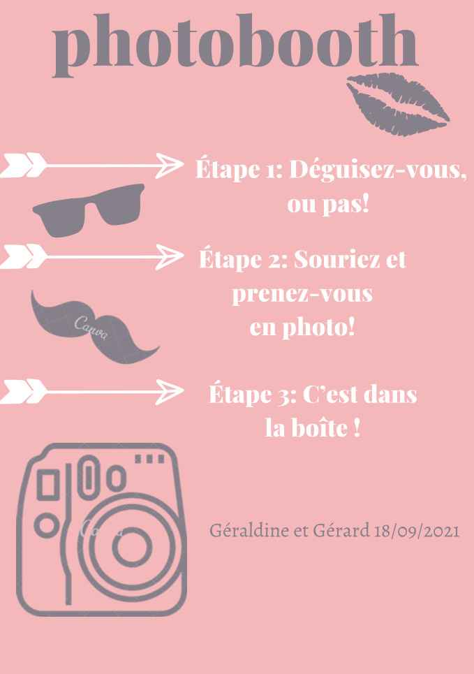 Affiche pour photobooth - 1