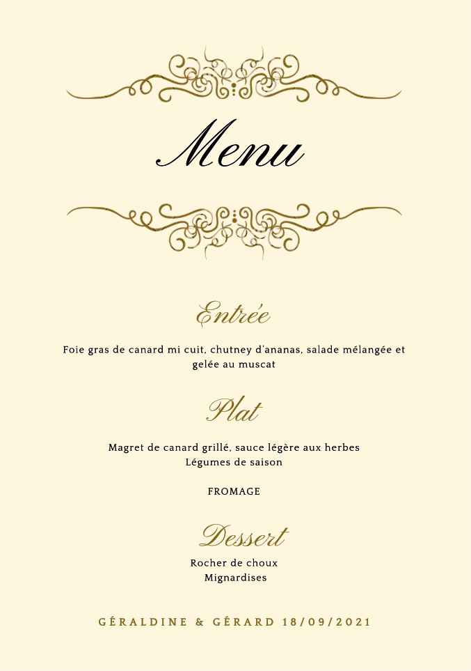 Menu marque place 2 en 1 - 1