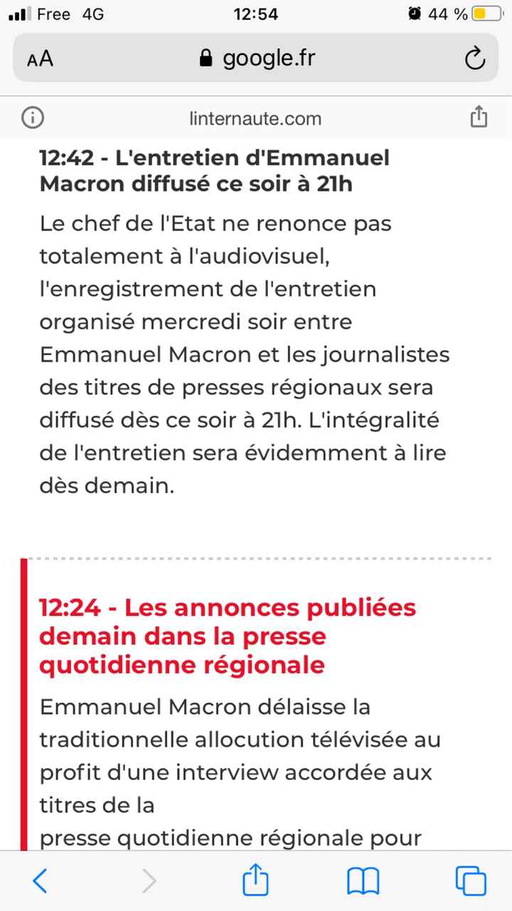 Ce soir diffusion d’interview du président - 1