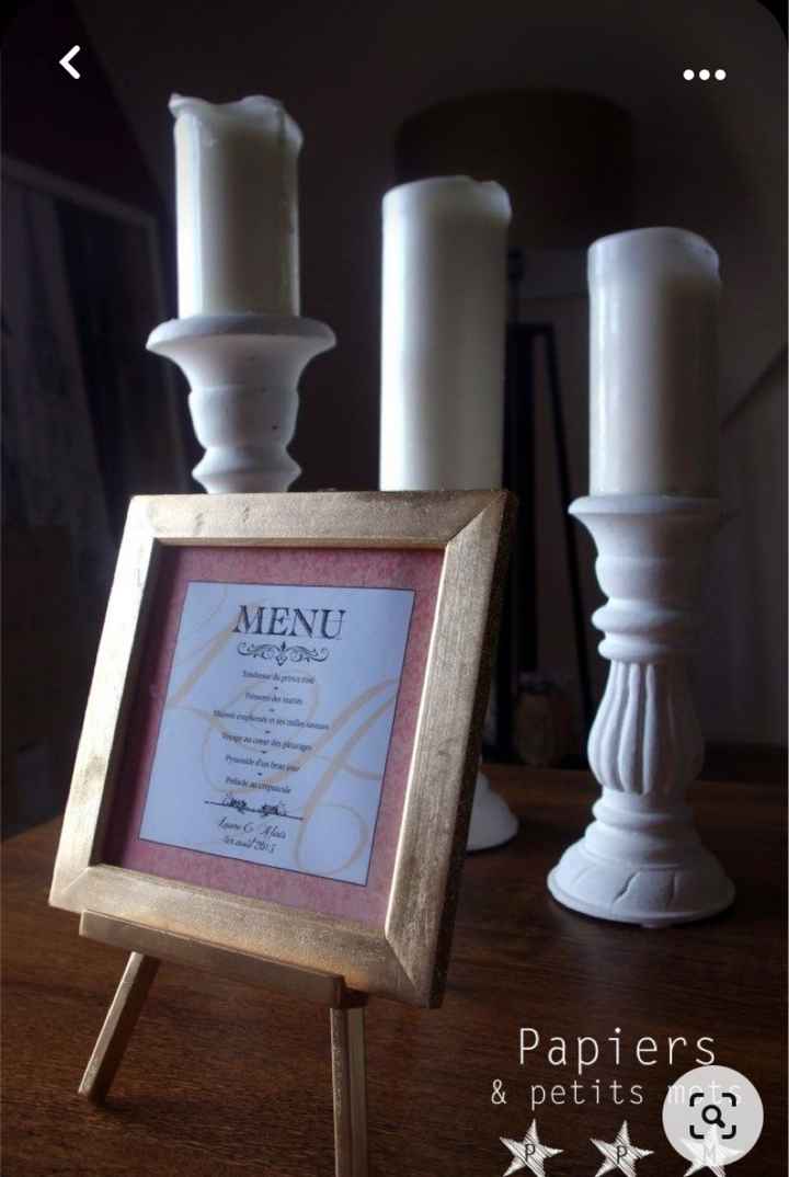 Est ce que ça se fait toujours de mettre les menus sur les tables - 2