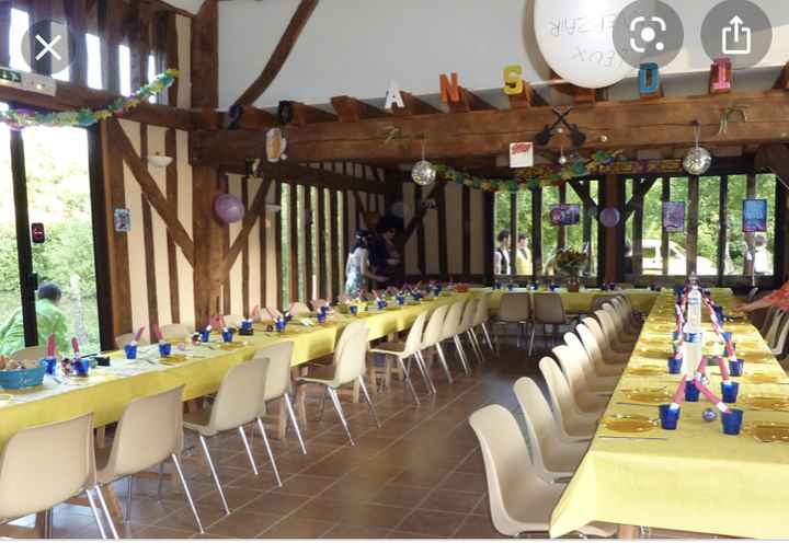 Domaine du bois Vinet, salle avec tables - 3