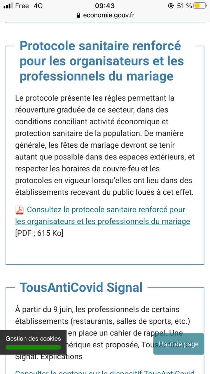 Quelles restrictions sanitaires? - 1