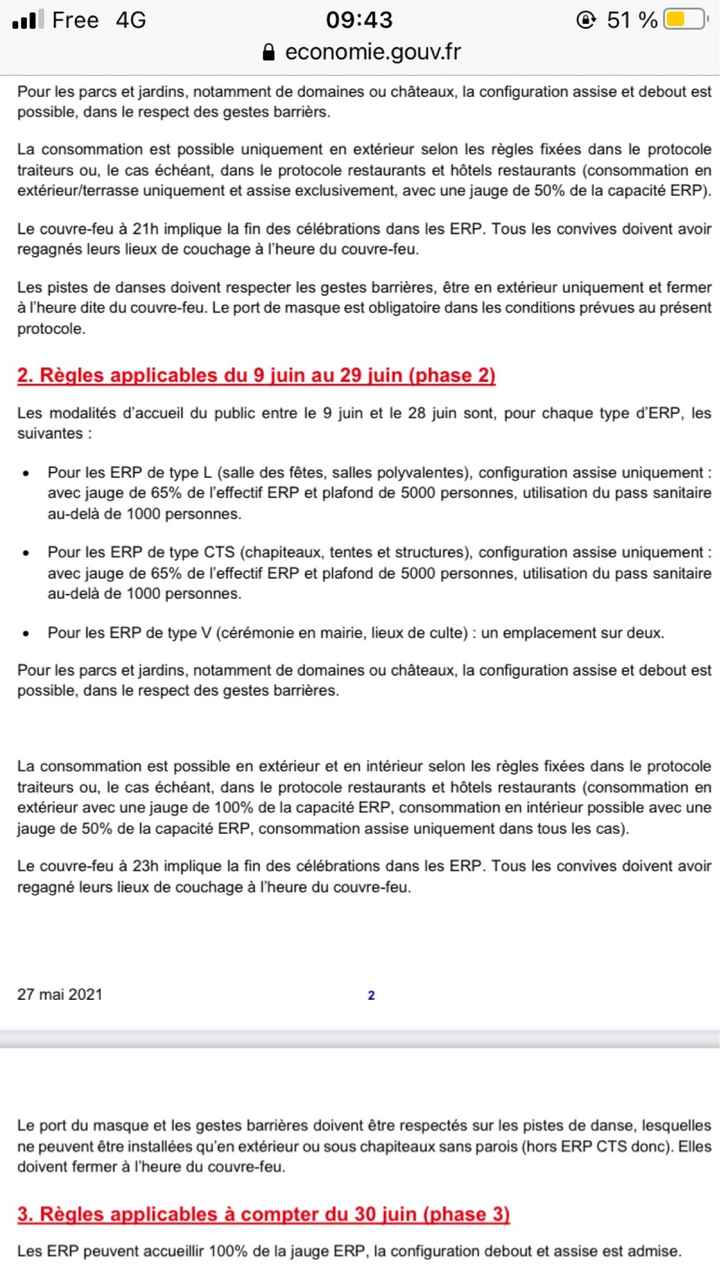 Quelles restrictions sanitaires? - 2