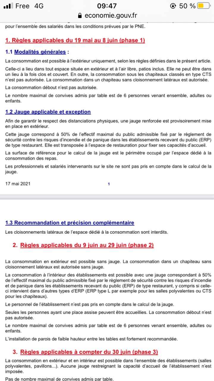Quelles restrictions sanitaires? - 3
