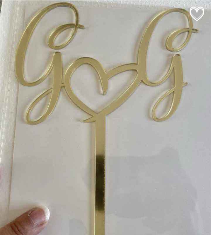 Cake topper mariage - 1