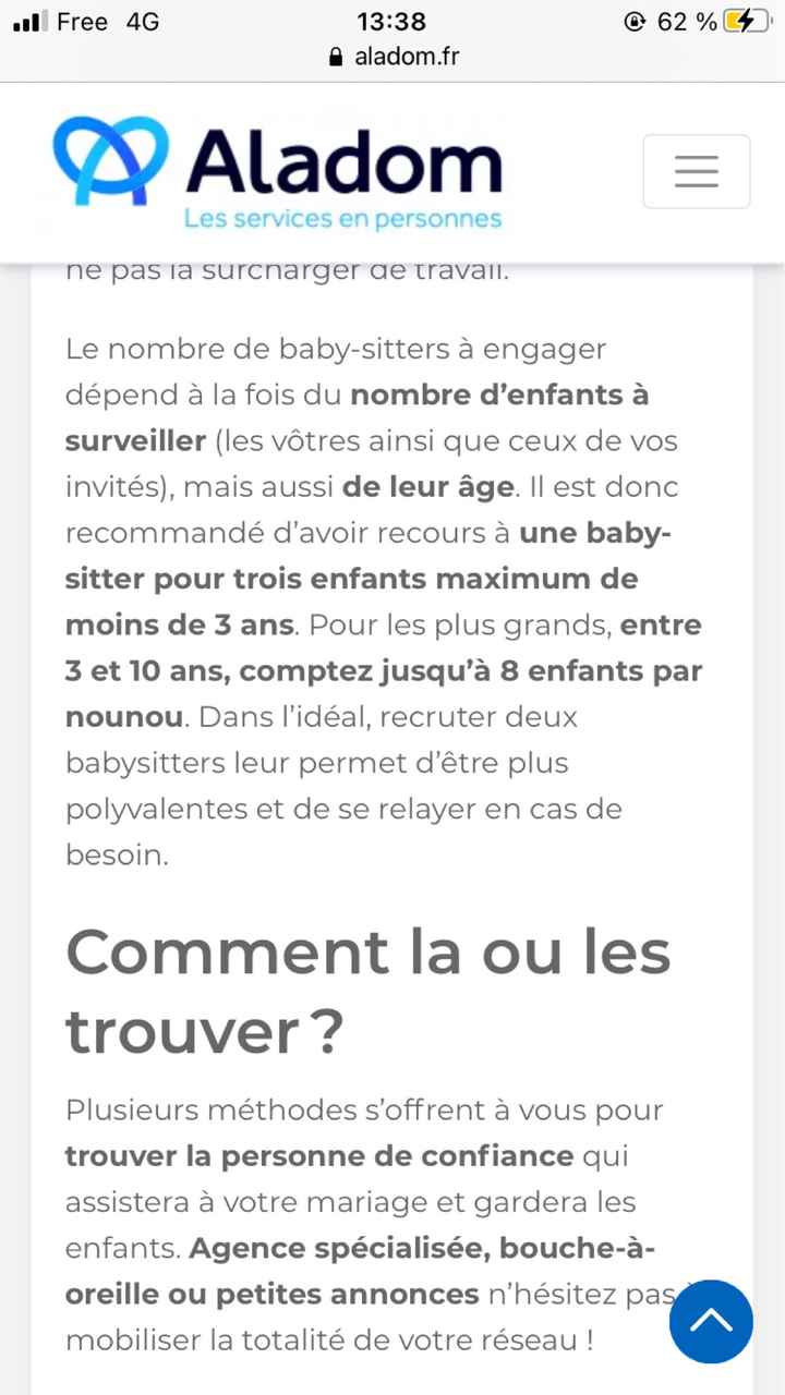 Garde d'enfants - 1