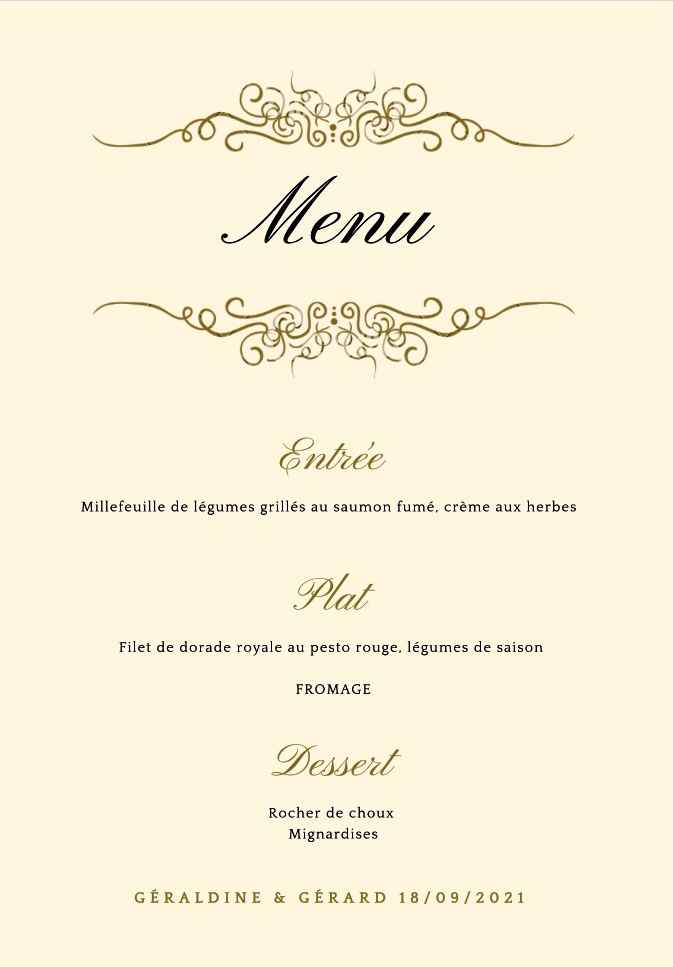 Menu - 2