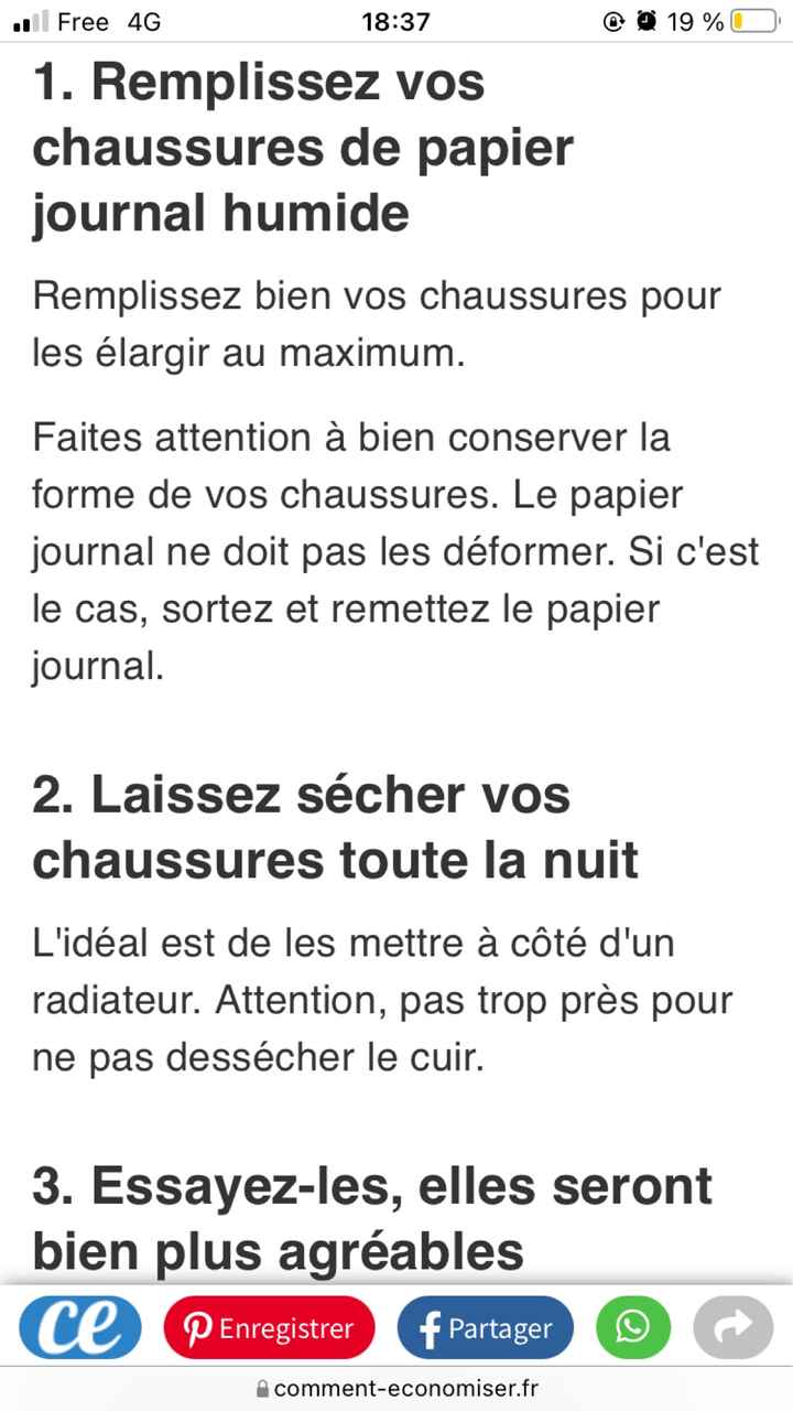 Chaussures trop petites - 1