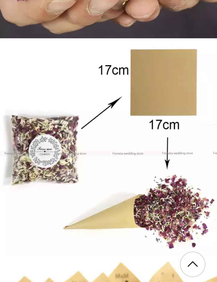 Pétales de fleurs séchées à lancer - 1