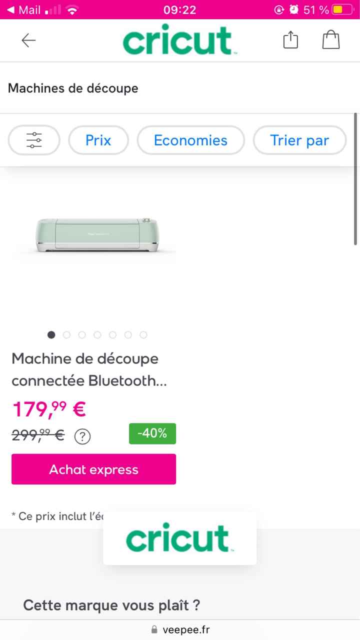 Info: vente privée cricut - 2