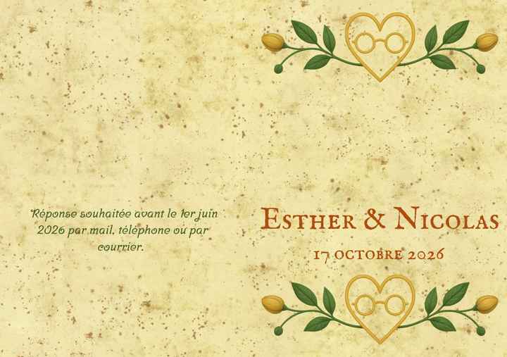 Mariage Octobre 2026 - 1