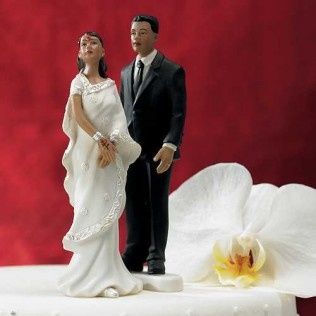 Figurine gateau couple indien