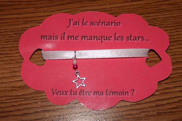 Bracelet avec demande.