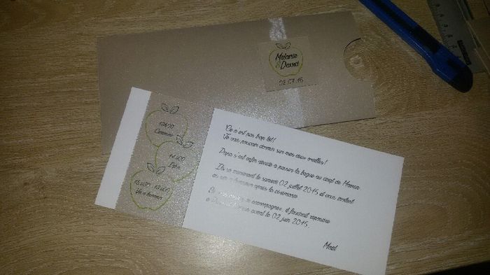 Mes faire part maison... ça avance! ! - 3