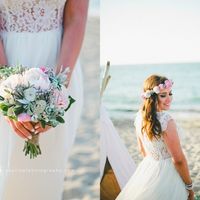 Bouquet et couronne de Fleurs