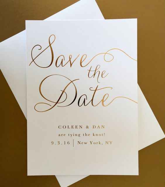 save the date classique