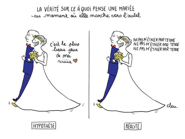 ce que pense les mariées :)