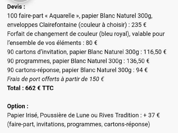  Faire-parts papier - 1
