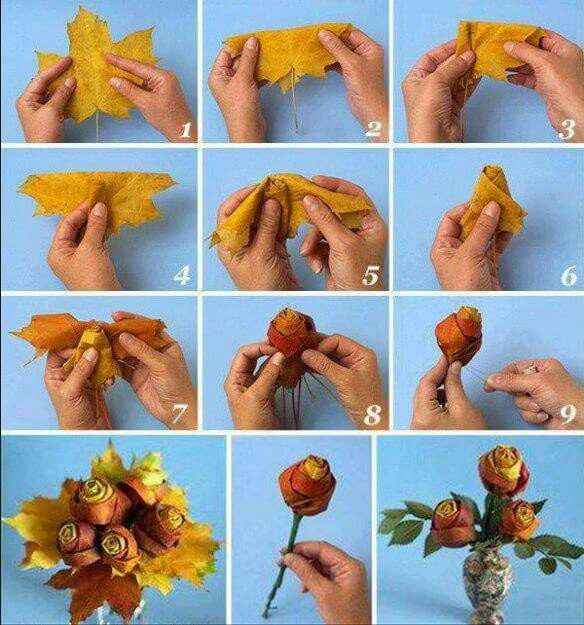  Tuto rose en feuilles mortes - 1
