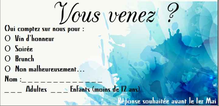 coupon réponse