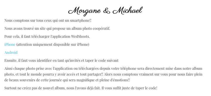 Dans l'onglet Wedshoot