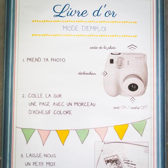 livre d'or polaroid