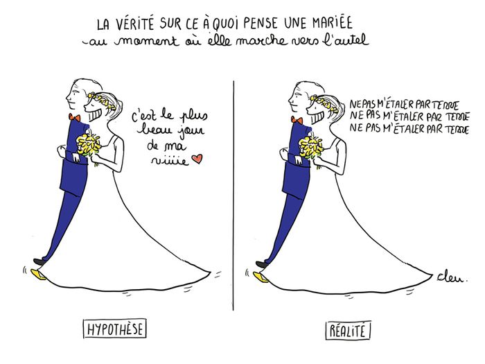 ce que pense les mariées :)