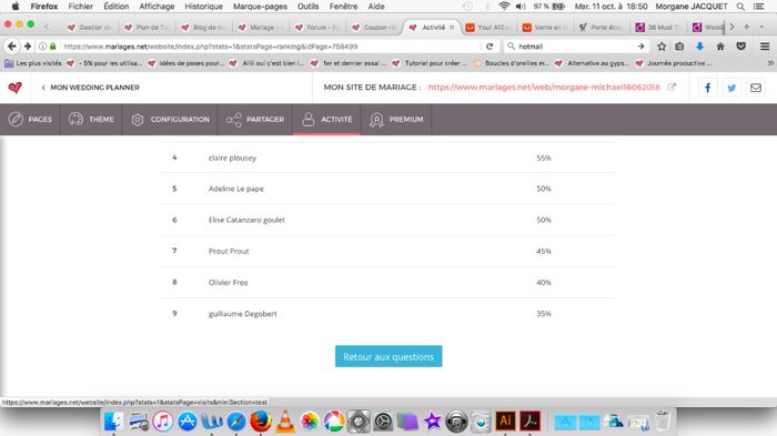 en bas de la page du classement général, tu retouves sur les questions