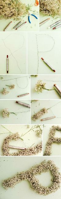 lettres fleuries