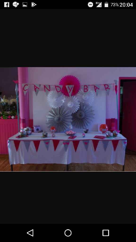 Mariage fuchsia gris blanc - 3