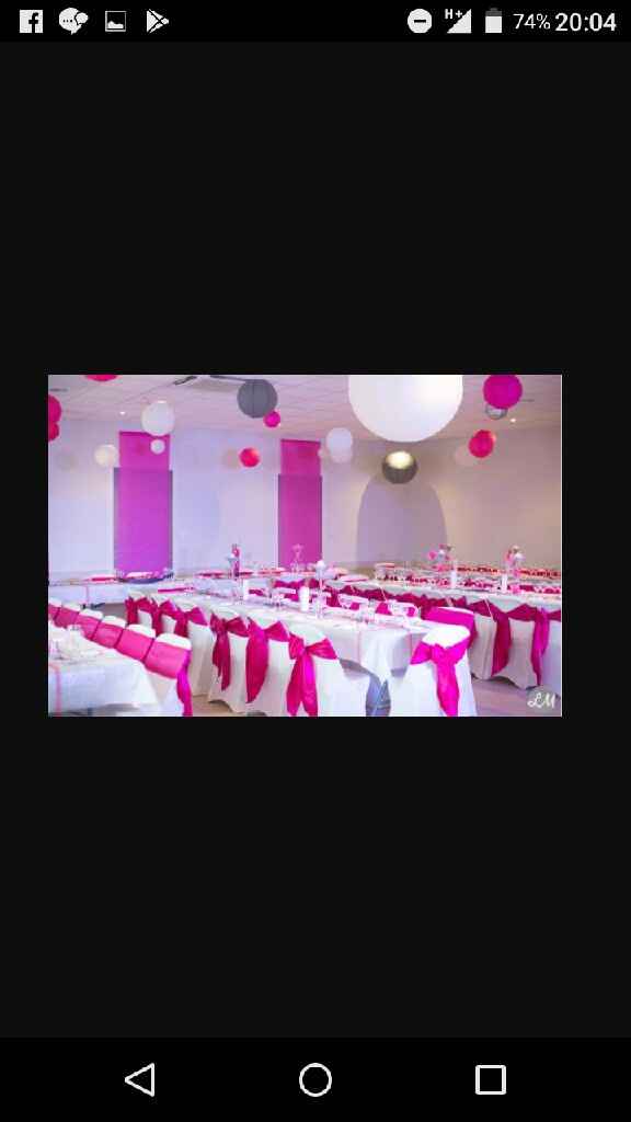 Mariage fuchsia gris blanc - 4